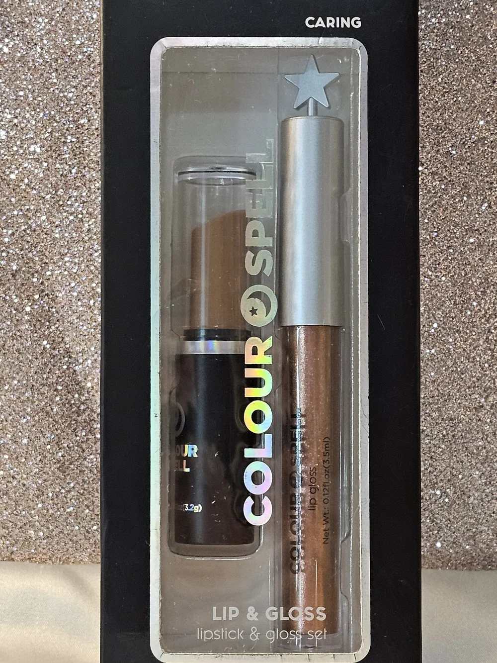 Lip & Gloss Set In Caring (Bronze Brown)
